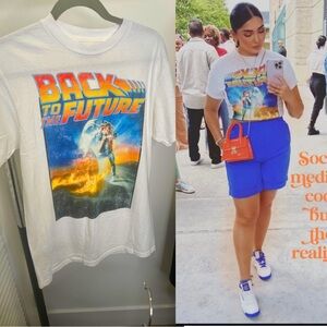 Back to the Future Graphic T-Shirt Shorts set